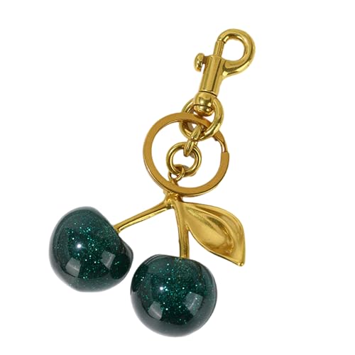 Zqxnt Elegant Sturde Alloy Lovely Cherrys Charme Anhänger Lock Keyring Fashion Accessoire Für Stilvolle Mädchen Frauen Damen Cherrys Keychain von Zqxnt