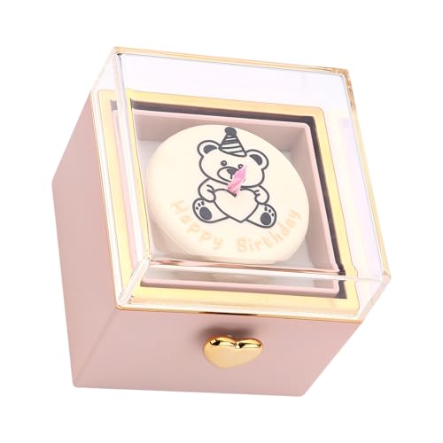 Zqxnt Elegante Reversible Ringe Box Mit Kerzenhalter Jubiläum Rings Box Wear Resistant Schmuckkoffer Kreatives Geschenk Für Paare von Zqxnt