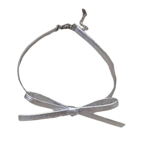 Zqxnt Elegante Schmetterlingshalle Halskette Handgefertigte Bowknot Anhänger Choker PU Leder Schlange Kette Schmuck Für Partys Und Datum Party Und Datum Halskette von Zqxnt