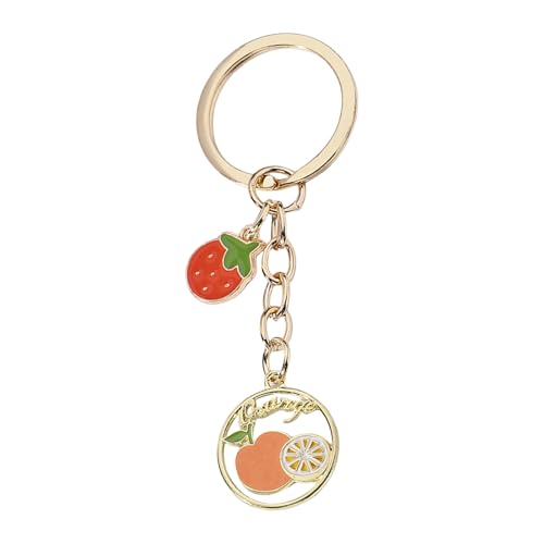 Zqxnt Eleganter Charme Schlüsselanhänger Schöne Kirschherzpflanze Fruchtschlüsselring Für Trendige Frauen Und Mädchen Freundschaft Geschenke Täglich Benutzen Sie Schöne Keyring von Zqxnt