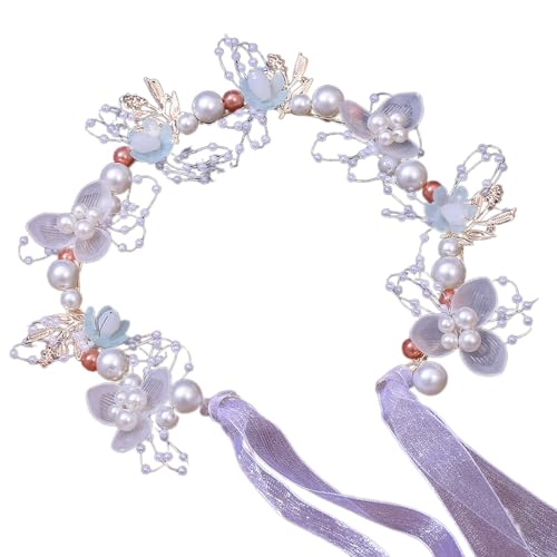 Zqxnt Elegantes Holzstirnband Schöner Blumenkranz Kopfstück Süßes Und Stilvolles Haar Accessoire Für Kinder Mädchen Leichtes Und Komfortables Stirnband von Zqxnt