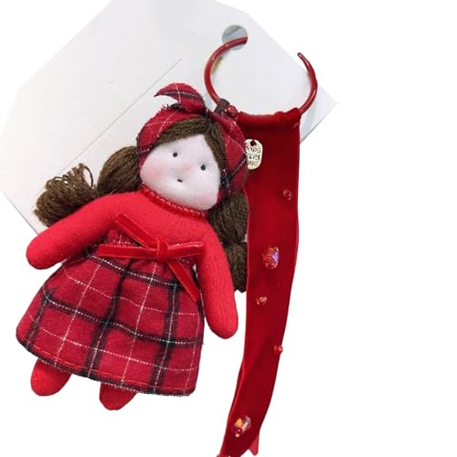 Zqxnt Entzückende Rötung Plüschpuppen Multifirtional Hanging Anhänger Luck Keyring Plüsch Textur Geeignet Für Jedes Festival Dekoration Accessoire von Zqxnt