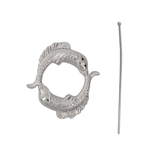 Zqxnt Exquisites Fisch Haarnadel Retro Haarschmuck Legierung Mode Haare Barrette Haare Für Party Tägliche Kleidung Retro Haarnadel von Zqxnt