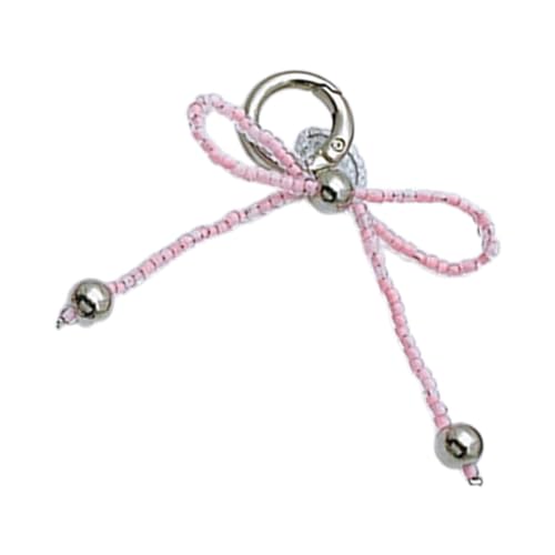 Zqxnt Fashion Glass Perlen Bowknot Telefon Charme Straps Autoschlüssel Hängende Anhänger Bag Dekoration Lanyard Geldbeutel Zubehör Pendellanhänger Charme Schlüsselbund Dekoration Einzigartige Zubehör von Zqxnt