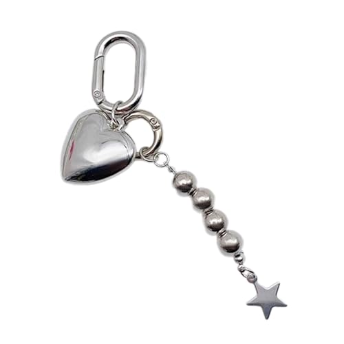 Zqxnt Fashion Heart Keychain Mobiltelefon Charme Handgefertigte Liebe Geformte Keyring Ornament Stylischer Anhänger Für Taschen Und Rucksäcke Herzschlüsselkette Anhänger von Zqxnt