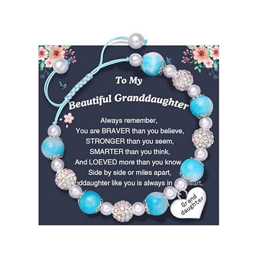 Zqxnt Gravures Armband Strasssteine ​​Perlenarmband Mit Herzheizen Verstellbar Länge Stylish Accessoire Für Mädchen Geburtstagsgeschenk Für Tochter von Zqxnt