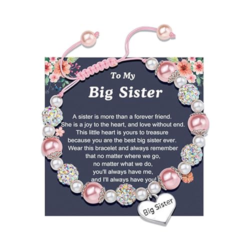 Zqxnt Gravures Armband Strasssteine ​​Perlenarmband Mit Herzheizen Verstellbar Länge Stylish Accessoire Für Mädchen Geburtstagsgeschenk Für Tochter von Zqxnt