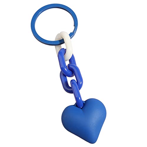 Zqxnt Herz Niedliche Schlüsselkette Keyrings Gedenkschlüsselketten Plastikmaterial Schlüssel Ringe Autoschlüssel Schmuck Geschenk Für Frauen Mädchen Plastik Herz Keychain von Zqxnt