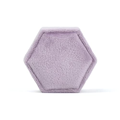 Zqxnt Hexagon Doppelringbox Einer Ringhalter Ehering Ringspeicher Für Gehäuse Mit Abnehmbarem Deckel Für Zeremonie Dekorat Geometrische Ringbox von Zqxnt