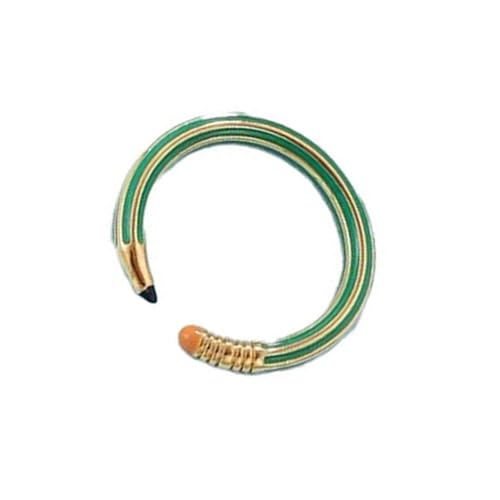 Zqxnt Innovative Bleistiftform Cartoon Ringe Modische Frauen Fingerband Handschmuck Für Tägliche Verwendung Unverwechselbarer Accessoires Lebendiger Farbschmuck von Zqxnt