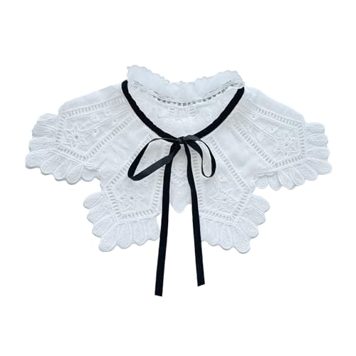 Zqxnt Kleiste Falscher Kragen Blumenkante Abtrennbare Kragenschal Nackenschrap Für Frauen Weibliche Bluse Hemd Hemdkragen Accessoires Zqxnt Kleiste Falscher Kragen Blumenkante Abtrennbare Kragenschal Nackenschrap Für Frauen Weibliche Bluse Hemd Hemdkragen Accessoires von Zqxnt