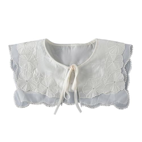 Zqxnt Kragenschal Süßer Spitzenschal Passender Cheongsam Qipao Stickerei Kragen Dekorative Pulloverkragen Kragen von Zqxnt