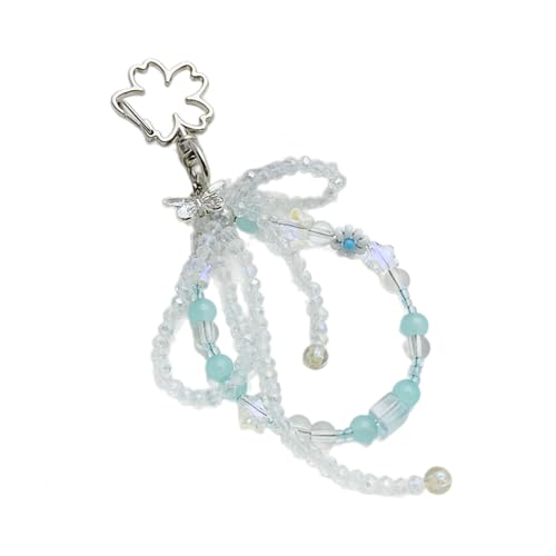 Zqxnt Kristallschlüsselringe Und Telefonzubehör Künstlerische Künstlerische Kristallperlen Bowknot Schlüsselbeutel Elegante Beutel Telefon Hängen Dekoration Trendy Telefonkette von Zqxnt