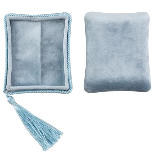 Zqxnt Luxuriöse Tragbare Plush Schmuckschatulle Plush Travel Juwelry Box Für Frauen Praktische Schmucklager Organisatoren von Zqxnt