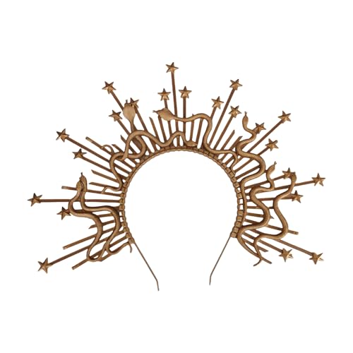 Zqxnt Medusas Kopfbedeckung Gold Snake Crowns Mythical Kostüm Mode Accessoire Für Trendige Frauen Halloween Party Liefert Medusas Crown von Zqxnt