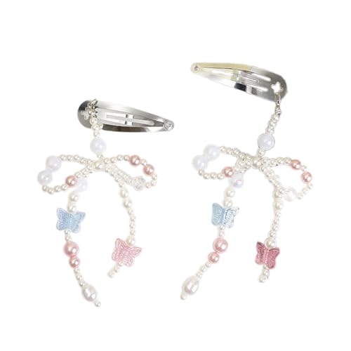 Zqxnt Mode Frauen Perle Bowknot Haare Barrettes Girls Haarzubehört von Zqxnt