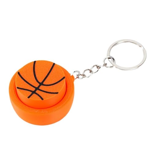 Zqxnt Mode Gedruckte Sportround Schlüsselanhänger Einschließlich Basketball Baseball Fußball Tennis Für Stressreduzierung Trendy Keychain von Zqxnt