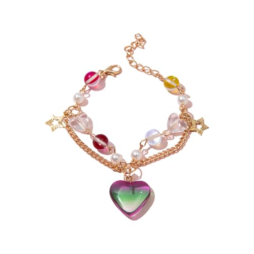 Zqxnt Mode Handgefertigte Kristallperlen Frauen Schmuck Verstellbare Länge Halskette/Armband Stylish Ornament Für Daily Wear Girls Elegantes Accessoire von Zqxnt