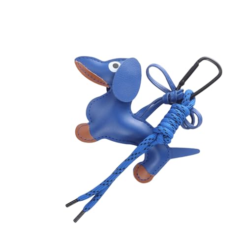 Zqxnt Mode Retro Wursthund Keyring Modische Robuste PU Schmuckzubehör Für Sammler Und Trendsetter Verwenden Lederhundschlüsselring von Zqxnt