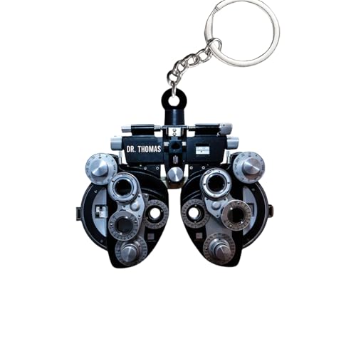 Zqxnt Mode Robuste Acryl Ophthalmometer Schlüsselkettendekoration Für Optometrie Enthusiasten Und Rucksackzubehör Optometriezubehör von Zqxnt