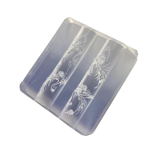 Zqxnt Nägel Kunst Silikonstempelformen Für Party Und Salon Maniküre Schmuck Die Schimmelpilz Geprägte Nägel Schablonen Für Frauen Machen von Zqxnt