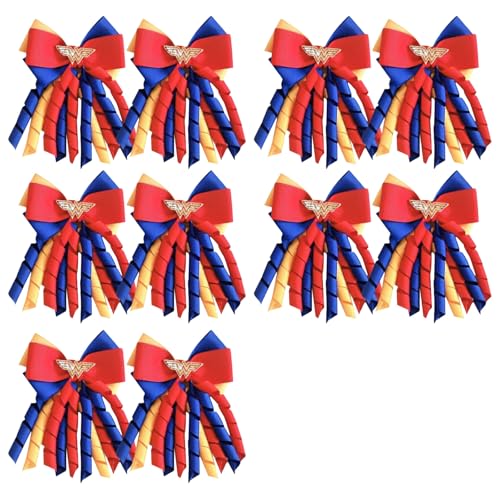 Zqxnt Packung Aus 10 Bogenknoten Haare Barrette Bowknot Haar Schmuck Bogenknoten Haarclips Stylish Headwear Haarta Orament Für Haare Mode Haarband von Zqxnt