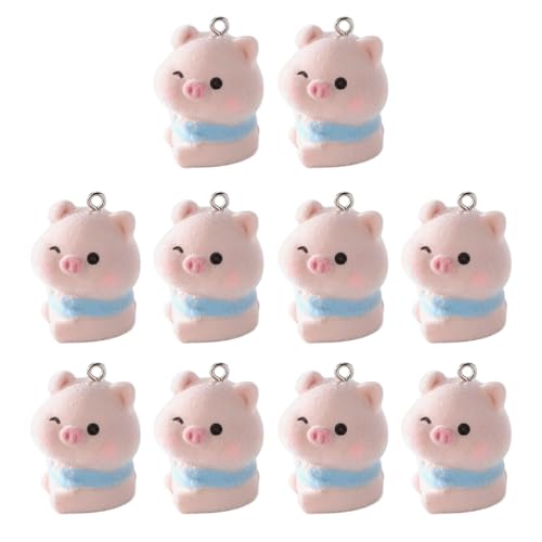 Zqxnt Packung Von 10 Tierzauber Schlüsselbundzubehör Für Ohrring Halskette Schmuck Machen Sie Plüsch Tierschmuck Charme Schlüsselbund Zubehör von Zqxnt