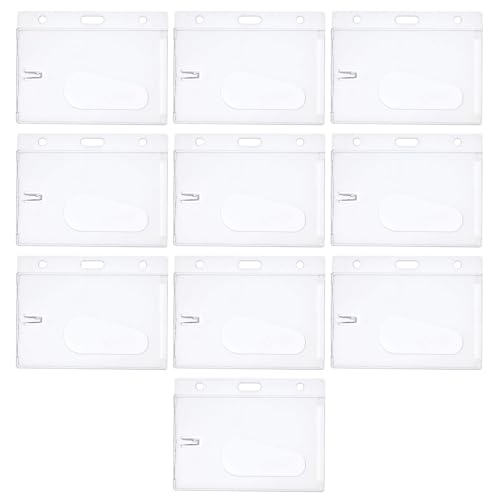 Zqxnt Plastikhülsenkartenabdeckung Transparent Kartenausweishalter Für Business Exhibition Office Supplies Scratch Proof von Zqxnt