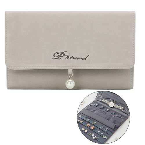 Zqxnt Reiseschmuck Organisatoren Rollen Taschen Compact Watch Storage Hülle Für Halsketten Ohrringe Ringe Armbänder Geschenk Für Frauen Schmuck Geschenk Für Mädchen von Zqxnt