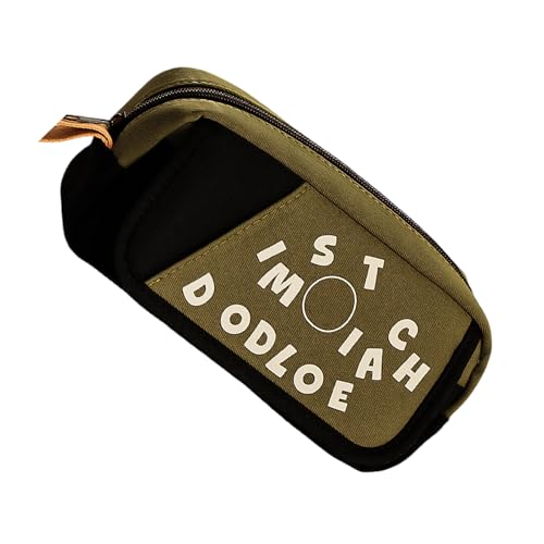 Zqxnt Retro Bleistiftkoffer Mit Großer Kapazität Mit Mehreren Fächern Große Kapazitäts Pen Organizer Tasche Für Schulbürovorräte Bleistiftspeicherbeutel von Zqxnt