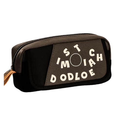 Zqxnt Retro Bleistiftkoffer Mit Großer Kapazität Mit Mehreren Fächern Große Kapazitäts Pen Organizer Tasche Für Schulbürovorräte Bleistiftspeicherbeutel von Zqxnt