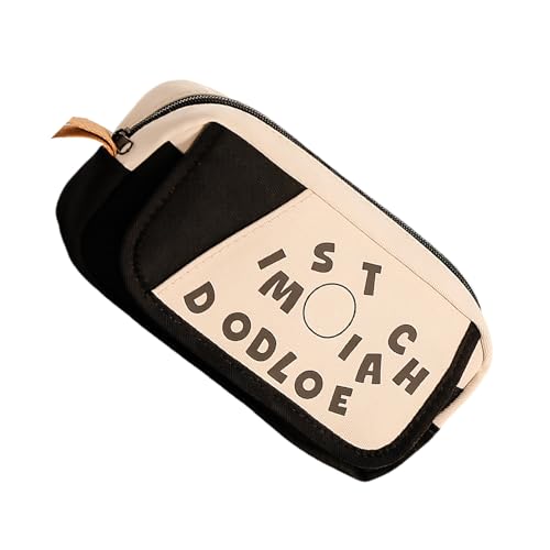 Zqxnt Retro Bleistiftkoffer Mit Großer Kapazität Mit Mehreren Fächern Große Kapazitäts Pen Organizer Tasche Für Schulbürovorräte Bleistiftspeicherbeutel von Zqxnt