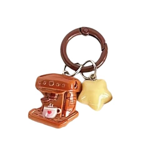Zqxnt Schöner Kaffeestern Schlüsselring Einzigartige Anhänger Schlüsselkette Dekore Mit Leichtem Design Für Einfache Tragen Und Tägliche Verwendung Leichtes Schlüsselzubehör Verwenden von Zqxnt