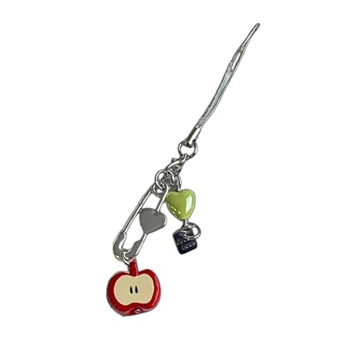 Zqxnt Stilvolle Tasche Charme Handgefertigt Obst Anhänger Perlen Keychain Telefonkette Geeignet Für Die Personalisierung Von Telefonen Und Schulbeutel Mode Keyring von Zqxnt