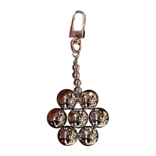 Zqxnt Stylischer Blumenschlüsselanhänger Einzigartiger Blumenschlüssel Anhänger Handgefertigtes Perlenzubehör Für Schlüssel Und Brieftaschen Dekoratives Telefonarmband von Zqxnt