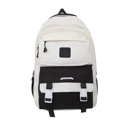 Zqxnt Stylischer College Laptop Rucksack Für Frauen Und Mann Große Kapazität Nylon Daypack Schoolbag Funktional Rucksack von Zqxnt