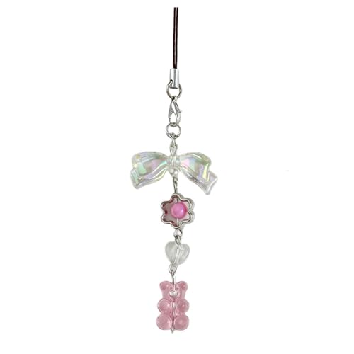 Zqxnt Sweet Bear Figur Key Schöne Bär Figur Keyring Telefongurtkette Geeignet Für Frauenzubehör Kleine Leichte Schlüsselring von Zqxnt