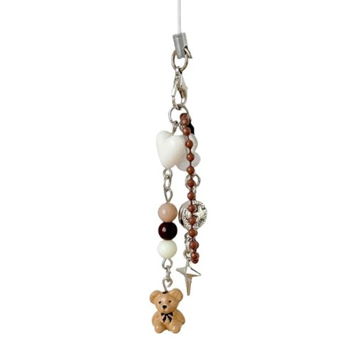 Zqxnt Sweet Bear Figur Key Schöne Bär Figur Keyring Telefongurtkette Geeignet Für Frauenzubehör Kleine Leichte Schlüsselring von Zqxnt