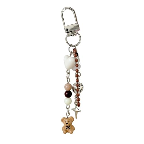 Zqxnt Sweet Bear Figur Key Schöne Bär Figur Keyring Telefongurtkette Geeignet Für Frauenzubehör Kleine Leichte Schlüsselring von Zqxnt