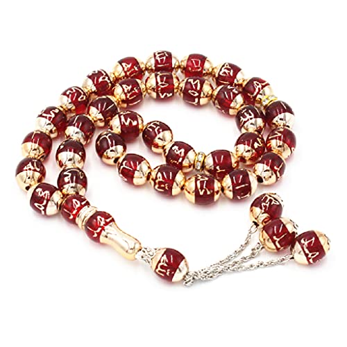 Zqxnt Tasbih Gebetsperlen & Muhammad Graviertes Islamisches Gebet Rosenkranzperlen Misbaha Tasbeeh Sibha Gebet Rosenkranzperlen Für Männer Rosenkranzperlen Katholisch Für Frau von Zqxnt