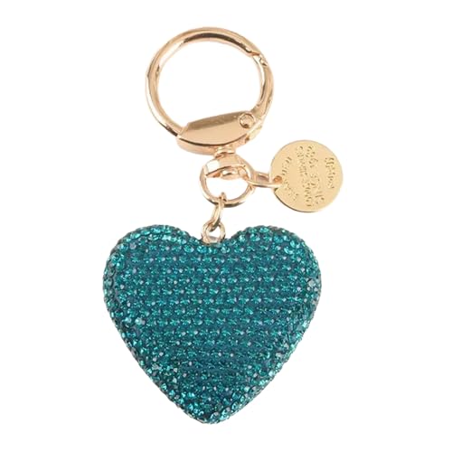 Zqxnt Trendy Love Heart Keychain Crystals Bag Ornament Auto Modisch Für Frauen Und Mädchen Täglich Gebrauch Casual Wear Mode Key von Zqxnt