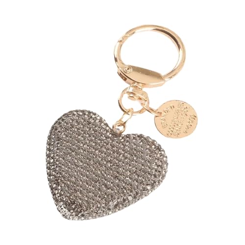 Zqxnt Trendy Love Heart Keychain Crystals Bag Ornament Auto Modisch Für Frauen Und Mädchen Täglich Gebrauch Casual Wear Mode Key von Zqxnt