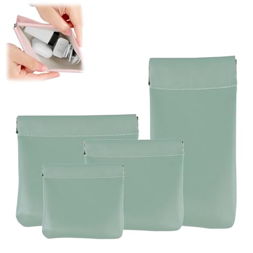 Pouchic - Personalized Snap Closure Leather Organizer Pouch, New Pouchic Leather Organizer, Auto Snap Closure (Green) von ZrdlqlLcjxy