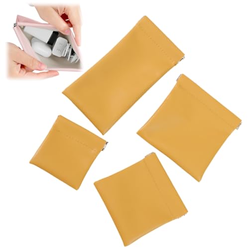 Pouchic - Personalized Snap Closure Leather Organizer Pouch, New Pouchic Leather Organizer, Auto Snap Closure (Yellow) von ZrdlqlLcjxy