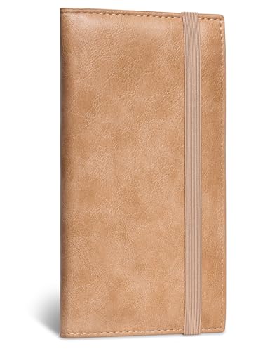 Zreal Scheckhefthülle mit RFID-Blockierfunktion für Damen und Herren, Distressed Tan, Stilvoll Zreal Scheckhefthülle mit RFID-Blockierfunktion für Damen und Herren, Distressed Tan, Stilvoll von Zreal