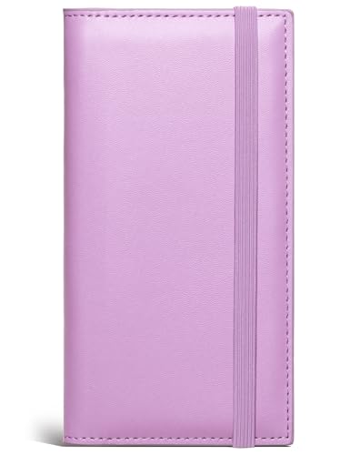 Zreal Scheckhefthülle mit RFID-Blockierfunktion für Damen und Herren, fliederfarben / violett Zreal Scheckhefthülle mit RFID-Blockierfunktion für Damen und Herren, fliederfarben / violett von Zreal