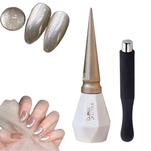 Rolita Gel Polish, Rolita Nail Polish, Rolita Nail Polish 15ml With Magnet, Cat Eye Gel Nail Polish, Glitter Crystal Gel Nail Polish, Glitter Crystal Gel Nail Polish With Magnet (Y23) von Zrfjfgksw