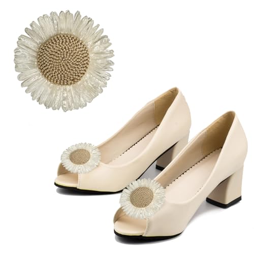 2 Stück Schuhclips Handgefertigt abnehmbare Sonnenblume Dekorative Schuhschnallen Blumen Schuh Schmuck Charms für Damen Mädchen Braut Hochzeit Party Abschlussball Hohe Absätze Zubehör Geschenk 2 Stück Schuhclips Handgefertigt abnehmbare Sonnenblume Dekorative Schuhschnallen Blumen Schuh Schmuck Charms für Damen Mädchen Braut Hochzeit Party Abschlussball Hohe Absätze Zubehör Geschenk von Zscendence