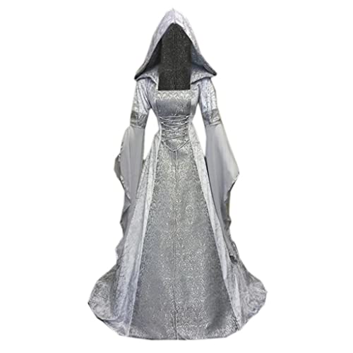 Abendkleid Damen Elegante Einfarbig Ballkleid Partykleid Maxikleid mit Slit Figurbetont Retro Langarm Cocktailkleid Mode Seitensplit Damen Kleider Kurzarm V Ausschnitt Tunika Kleid Wickelkleid von Zshosam