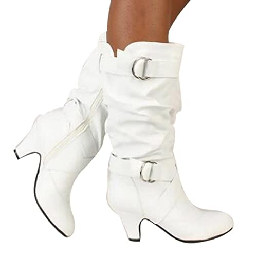 Winterstiefel Damen Gefüttert, Outdoor Schneestiefel Ankle Boots Warme Winter Stiefeletten Schuhe Arbeitsschuhe Rutschfeste Wanderschuhe von Zshosam